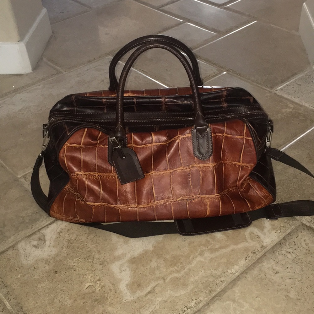 This is an Etro bag for over night duffle bag